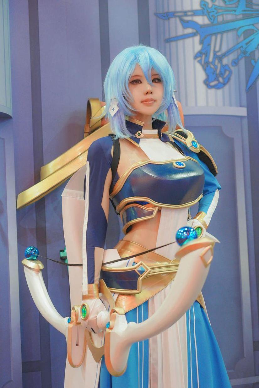 纯美二次元美图分享，螺旋猫cosplay拉菲娜的原图献上